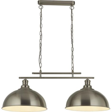 Lampe suspendue à 2 lumières Fusion Blanc - 0932-2SS (1/3)