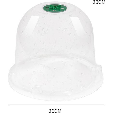 10 pièces d'outils de jardinage mini abris de protection thermique en plastique PET transparent pour la culture de semis deng ALOVEZ (1/2)