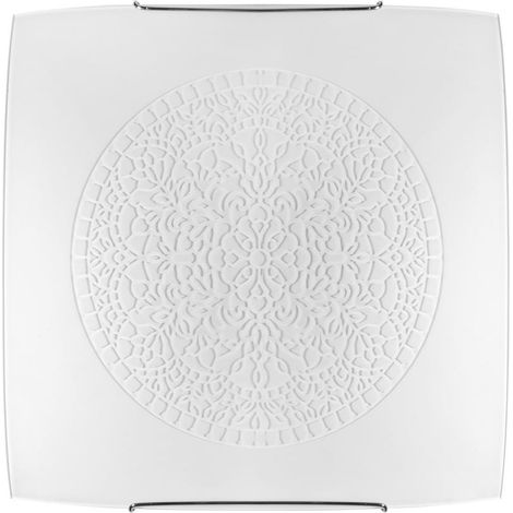 Applique murale Nowodvorski Rosette blanche verre 30cm E27 (1/2)