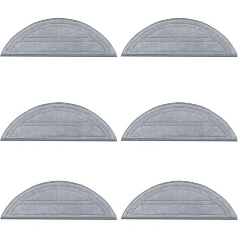 6 pièces Essuettes Accessoires Microfibre Essuettes pour Roborock Q10 S5+, pour Roborock Q10 S5 Robot Aspirateur de rechange Ensemble de foulard (1/5)