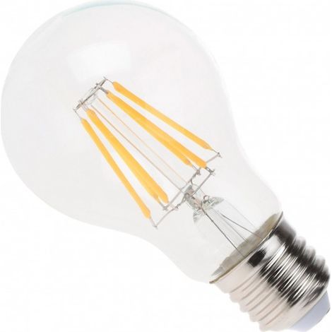 Blanc Chaud - Ampoule filament LED Transparent - E27 - A60 - 6 W - SMD Epistar - Ecolife Lighting® (1/3)