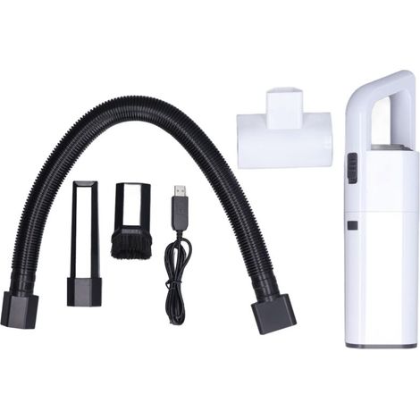 Aspirateur à Poils d'Animaux Portable Sans Fil - Nettoyeur à Main pour Fourrure de Chien et Chat, Maison Blanche (1/5)