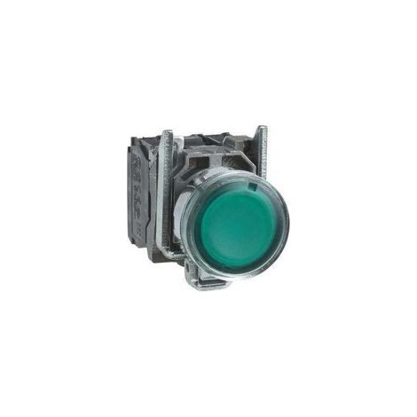 Harmony bt-pous lumineux vert Ø22 - impulsion - 24V - 1O+1F - XB4BW33B5
