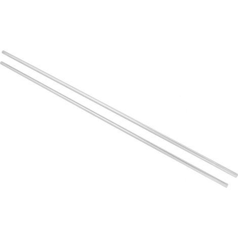 2 pièces de rail cylindrique linéaire en acier inoxydable, tige ronde droite de 8 mm de diamètre et 600 mm de longueur (1/5)