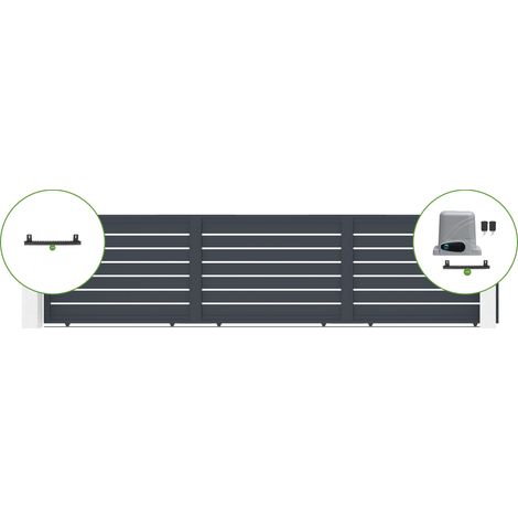 Schiebetor 6m VOGEL H.140cm Aluminium + RANGER C300 Motorisierung (1/4)
