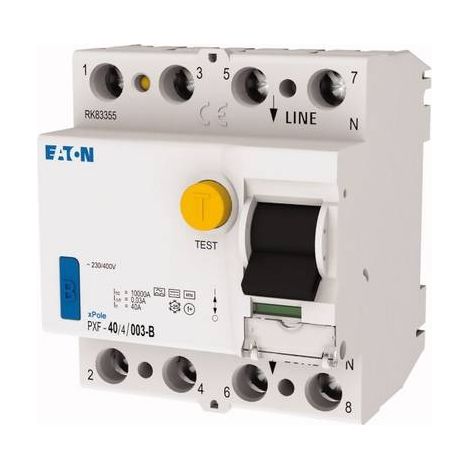Eaton Interruttore differenziale, sensibile a tutte le correnti, 40 A, 4p, 30 mA, Tipo B, 300299
