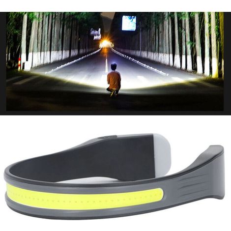 Lampe frontale LED COB rechargeable IPX4 étanche lampe frontale pour le travail, le jogging,