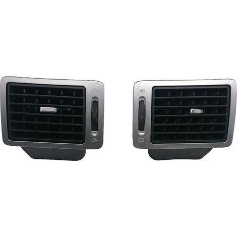 Le 8231CS convient à la grille d'aération centrale du tableau de bord de la Peugeot 307, panneau de ventilation d'air chaud argenté, garniture de grille d'aération centrale, peinture argentée. (1/4)