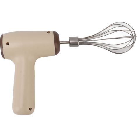 Elektrischer Knoblauchschneider, kabelloser Schneebesen, USB-aufladbarer Handmixer, Küchen- und Backzubehör, beige (1/5)