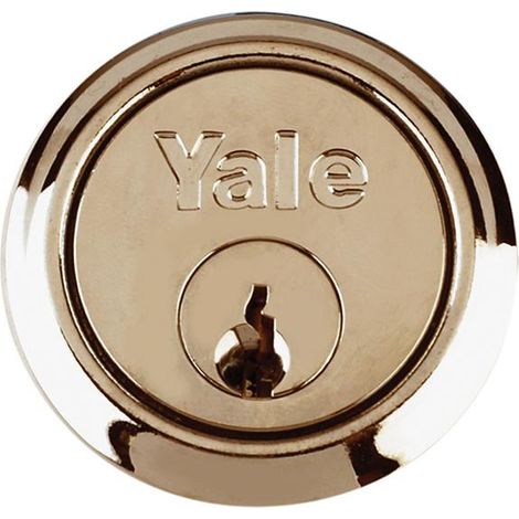 Yale P1109 Replacement Rim Cylinder with 2 Keys in Chrome Finish (Model 631109035162)