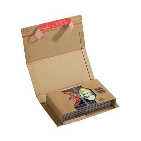 Versandkarton ® Universal Innenmaße: 25,1 x -6 x 16,5 cm (B x H x T) Außenmaße: 29,9 x 8 x 17,5 cm (B x H x T) Kraftliner Wellpappe 1-wellig braun (1/4)