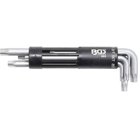 Jeu de Clés Allen Extra Longues Profil T Torx T10-T50 - 8 pcs - Précision et Accessibilité Optimale - D-Work