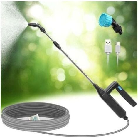 Pulvérisateur électrique, Lance Telescopique Pulverisateur Electrique Toiture, USB Rechargeable Pulvérisateur Jardin, Portable Pulvérisateur Jardin avec Buses et 3M de Tuyau--INHHUB (1/4)