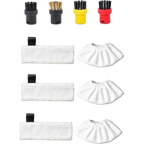 Brosse triangulaire pour balai vapeur Kärcher SC1 SC2 SC3 SC4 SC5 - Pièces de rechange pour balai vapeur - Chiffon de nettoyage en microfibre (1/5)