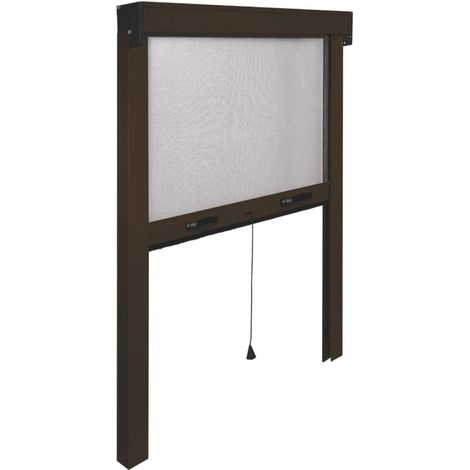 ZANZARIERA VERTICALE IN KIT col. Marrone (RAL 8017) cm.160x160
