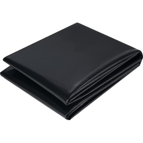 Bache Bassin - Liner HDPE Noir 0.2 mm - 3 m x 4 m - Étanche Pour Bassin Jardin Cascade Fontaine Réservoir - 1 Pièce