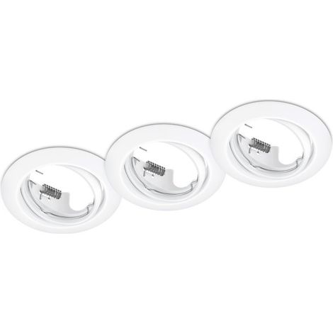 Spot encastré Trio JURA blanc 3xGU10 orientable IP20 (1/3)