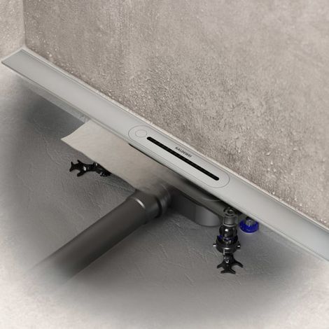 Kaldewei FLOW Duschrinnen-Set 90 cm Ablauf horizontal regular (1/5)