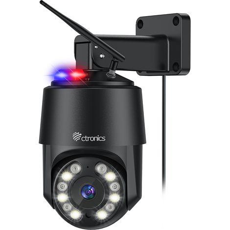 Ctronics 4K 8MP Caméra Surveillance 16X Zoom Optique,Auto Balayage/Suivi/Zoom,2.4/5Ghz WiFi Détection Humains/Véhicules/Animaux, 60M Vision de Nuit (1/5)