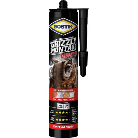 Bostik Colla Grizzly Montage Power Adesivo x montaggio universale forte da paura