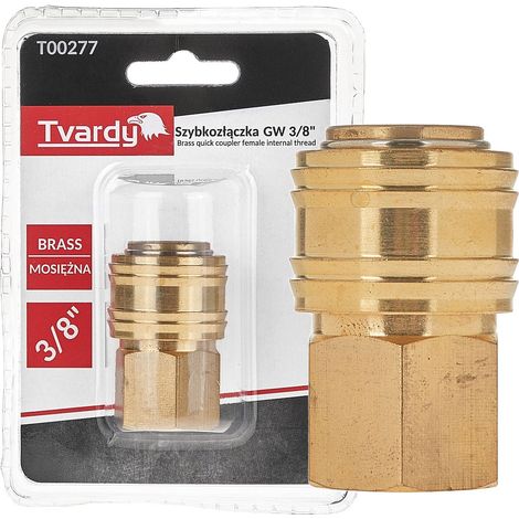 Raccord rapide en laiton GW 3/8" femelle (1/10/100) (1/3)