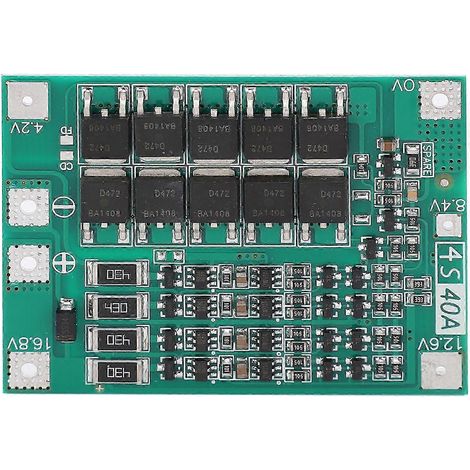 Module de protection pour batterie lithium 4S 40A 16,8V CC, plaque PCB avec résine, version NCED (1/5)