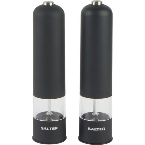 Juego de molinillo eléctrico Salter 7524 BKXRUP3 Soft Touch, negro mate. (1/3)