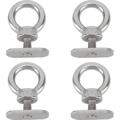 Œillet de fixation pour rail en acier inoxydable 304 avec joint pour cordes élastiques de kayak ou de bateau (1/5)