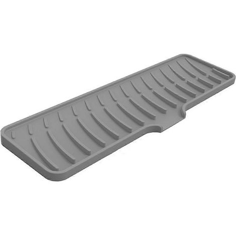 Tapis de robinet en silicone pour évier, protection anti-éclaboussures pour cuisine et salle de bain. (1/5)