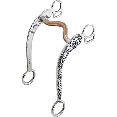 Morso westen in acciaio inox con collo d'oca in rame e incisioni sulle chiamate 12 mm