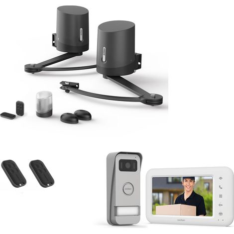 100% vernetztes Paket mit Drehtorantrieb Orane Connect + Bildtelefon Elia Smart + 2 zusätzliche Fernbedienungen