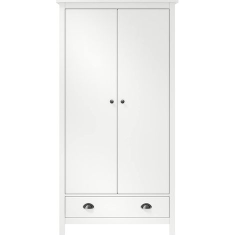Maison Exclusive - Armadio a 2 Ante Hill Bianco 89x50x170cm in Legno di Pino