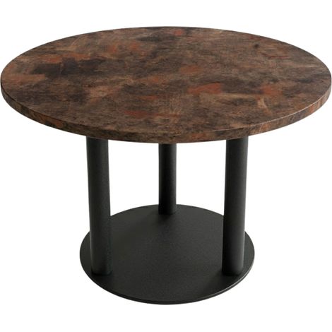 Table de restaurant intérieur RUSTY DIAMÈTRE 110 cm avec le pied JASON