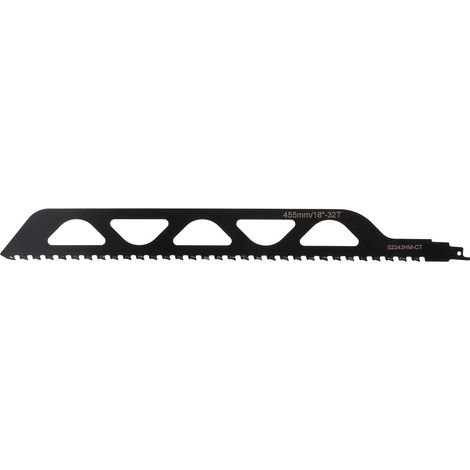 Reciprocating Saw Blade Black Color Cemented Carbide Brick Cutting Recip Saw Blade for Construction 18 Inch