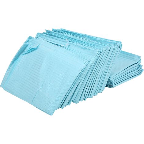 Lot de 30 bavoirs dentaires jetables à lacets, foulards et serviettes, fournitures dentaires (1/5)
