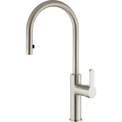 Grifo de lavabo con ducha extractora Capitole Níquel satinado (1/2)