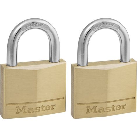 MASTER LOCK Vorhangschloss 140 EURT Messing, Breite 40 mm, gleichsperrend SB-2