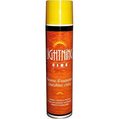 Lacks Cire pour Meubles Aerosol 400ml - Lightning in German would be: Lacks Möbelwachs Aerosol 400ml - Lightning (1/2)
