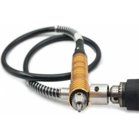 Mandrino di prolunga per albero flessibile, gomma ABS, lega di alluminio, alberi flessibili, mandrini per trapano, cavo di prolunga flessibile per trapano, mandrino da 0,3 a 6,5 mm (1/5)