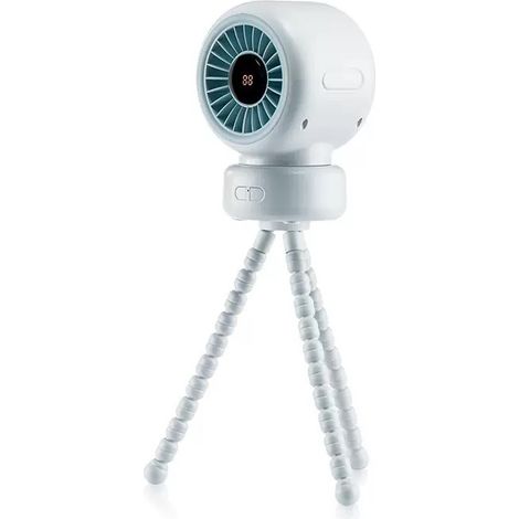 Leiser, tragbarer USB-Ventilator in Oktopusform, Mini-Kinderwagenventilator, ideal für Studentenwohnheim, Büro und Outdoor-Aktivitäten - x