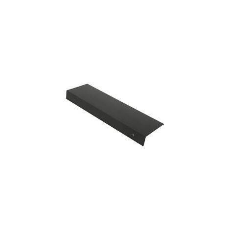 Noir 40cm. Étagère Rectangulaire en Aluminium Mat Tablette Murale Robuste Ultra-Mince Support de Rangement Mural Élégant pour Cosmétiques