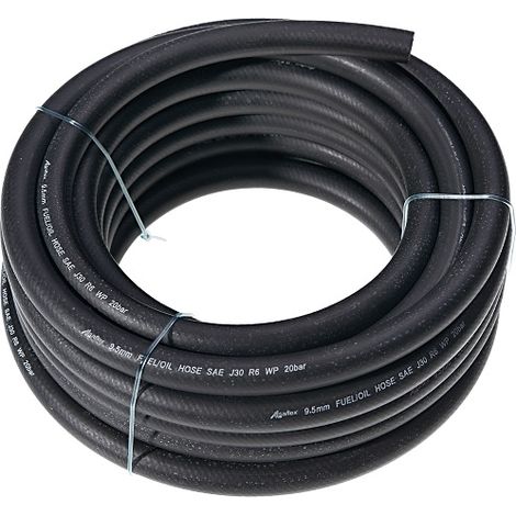 Tubo flessibile per carburante in gomma rinforzata, a 3 strati, diametro 4 mm/1 m (10 m per rotolo)