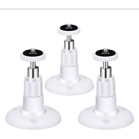 //(Lot de 4) Support mural et support de plafond réglables pour caméra de sécurité intérieure/extérieure, compatibles avec Arlo, Arlo Pro et autres modèles compatibles (Blanc)// (1/5)