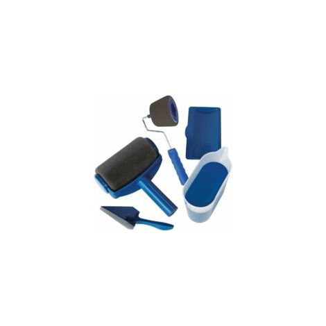 Ensemble de Rouleaux à Peinture 5 en 1 Multifonction – Kit Complet pour Murs, Plafonds et Recoins, Outil de Peinture Efficace et Polyvalent (1/2)