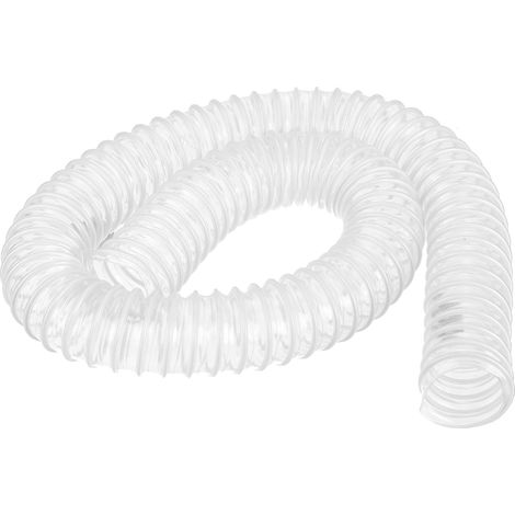 PVC Flexible Aspirateur Nettoyant Tuyau 40mm ID 1m Longueur Blanc (1/5)
