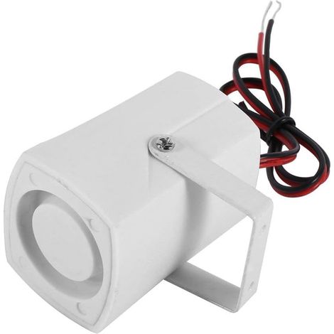 Mini sirène Filaire sirène système d'alarme sonore de sécurité de véhicule à Domicile Bruyant avec Prise en Charge 110dB DC 12V (1/5)