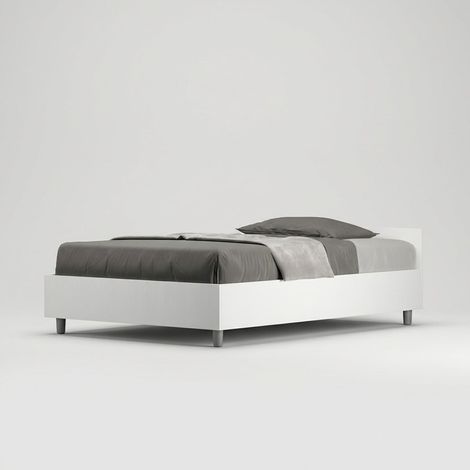 Modernes Polsterbett mit Bettkasten 120x200cm Nuamo - Esche