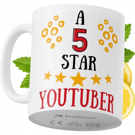 Lustige Tasse für YouTuber – Kaffee- oder Teetasse mit witzigem Textdesign – ideal für Geburtstage, Namenstage, Feiertage und besondere Anlässe. Hochwertige Tasse für Zuhause, Büro und Arbeit. Farbe: 