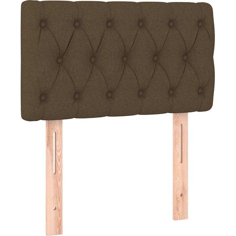 Maison Exclusive - Cabecero de tela marrón oscuro 80x7x78/88 cm (1/5)
