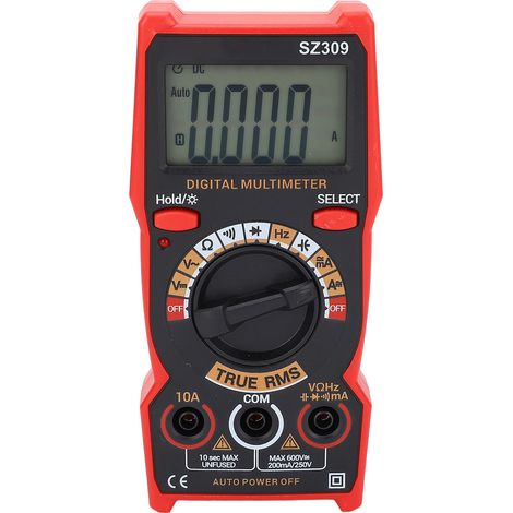 Multimètre numérique professionnel SZ309, testeur de batterie auto, voltmètre AC/DC, ohmmètre, ampèremètre, outil électrique intelligent (1/5)